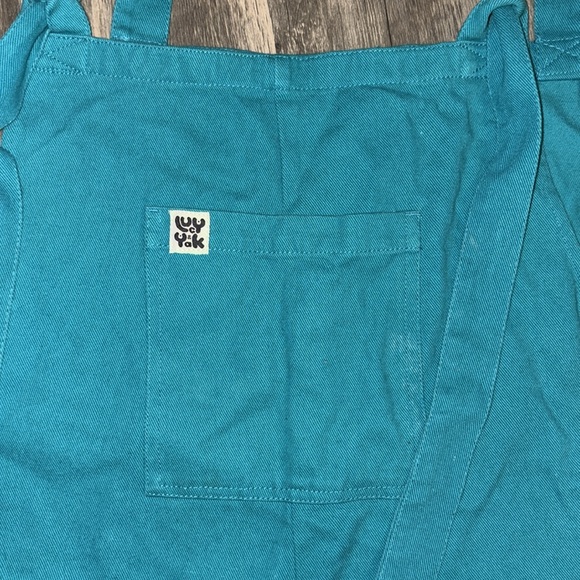 Lucy & Yak rare teal dungarees overalls - size 30 organic cotton - Picture 8 of 12